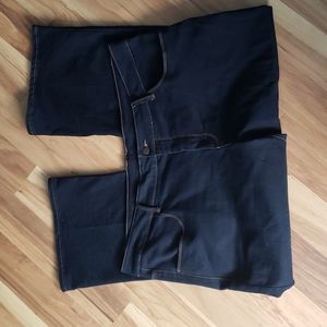 Faded Glory black blue denim jeans Size 26 W petite